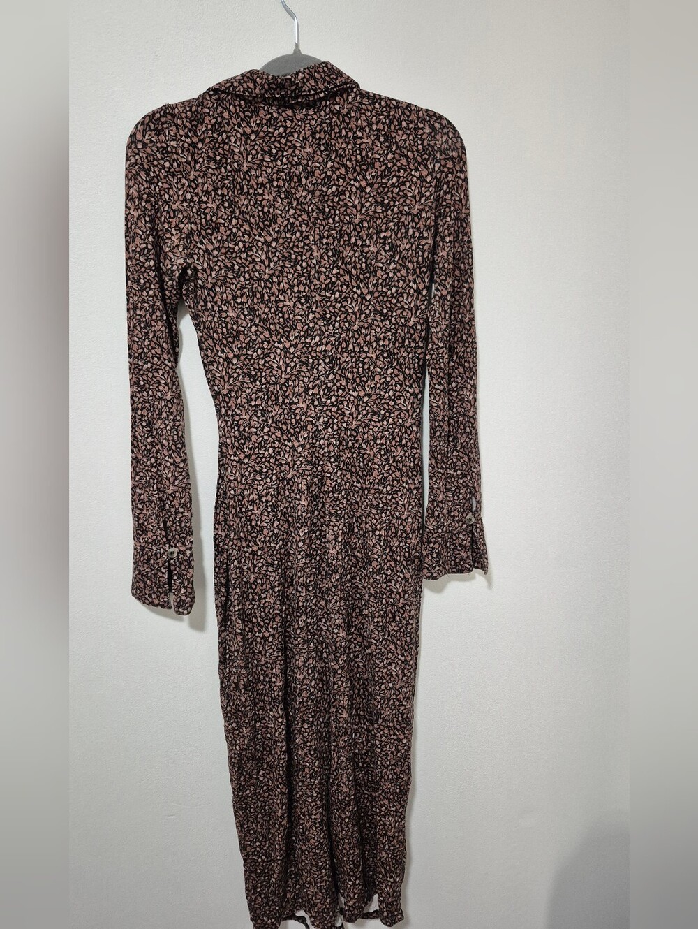 Gentle Fawn Black Dress with Pink Micro Floral Print - Picture 2 of 8